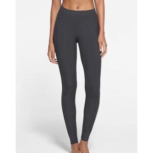 Skims Women's Charcoal Gray Modal Ribbed Lounge Leggings Pants, Size XS, EUC